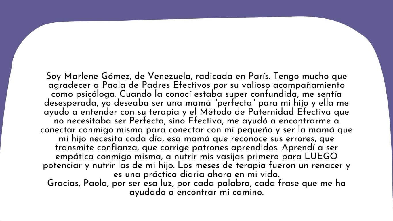 Testimonio de Marlene Gomez